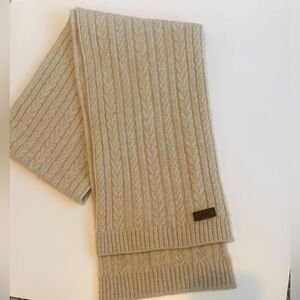 NEW UGG cashmere Cream Cable Knit Scarf